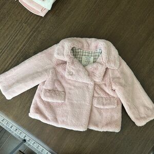 Zara Soft Pink Kids Pea Coat